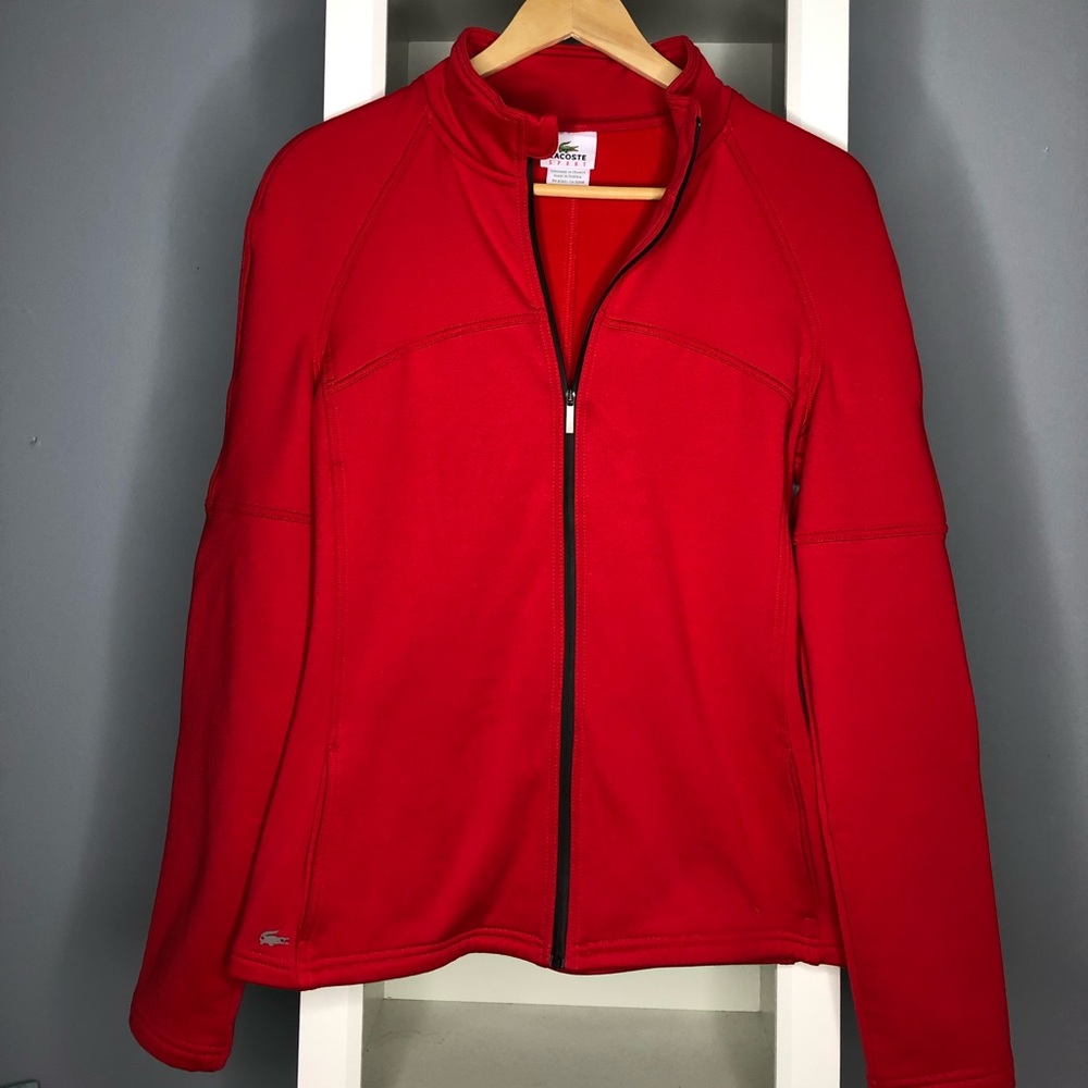 Lacoste -red- light weight jacket -Small